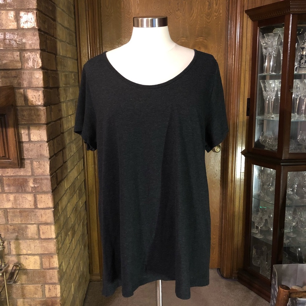 LuLaRoe Dark Gray Knit Top